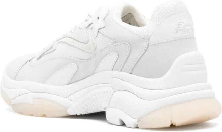 Ash Witte Leren Sneakers Dikke Zool White Dames