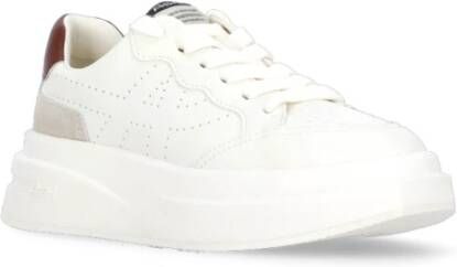 Ash Witte Leren Sneakers met Ademende Details White Dames