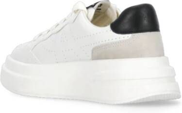 Ash Witte Leren Sneakers met Ademende Details White Dames