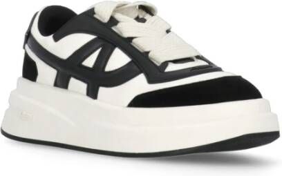 Ash Witte Leren Sneakers met Plateauzool White Dames