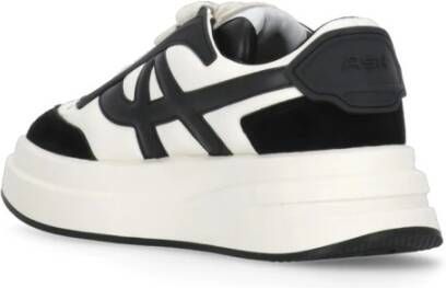 Ash Witte Leren Sneakers met Plateauzool White Dames