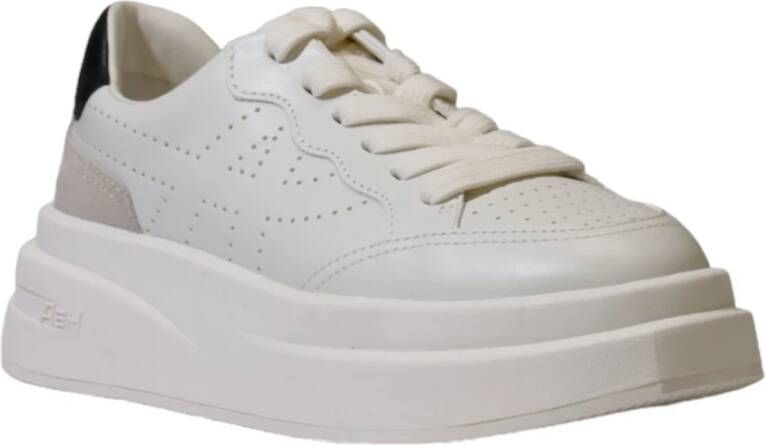 Ash Witte Leren Sneakers met Rubberen Zool White Dames