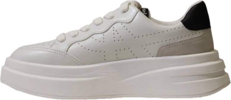 Ash Witte Leren Sneakers met Rubberen Zool White Dames