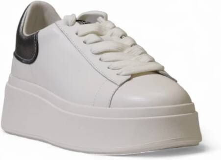 Ash Witte Leren Sneakers met Rubberen Zool White Dames