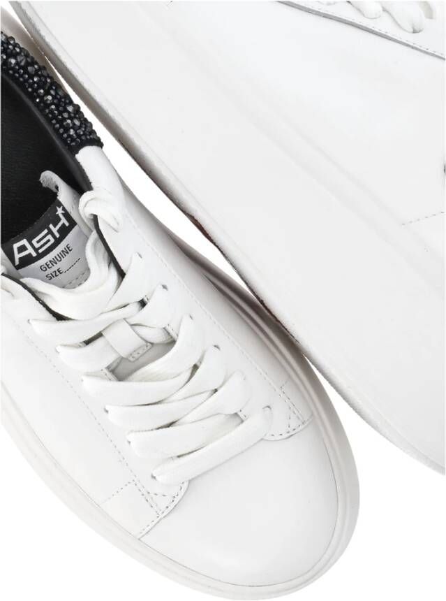 Ash Witte Leren Sneakers met Strass-details White Dames