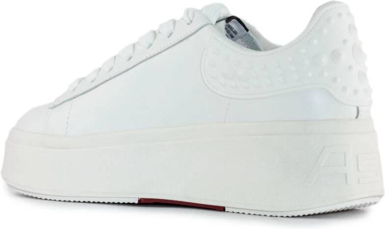 Ash Witte Leren Sneakers met Studs White Dames