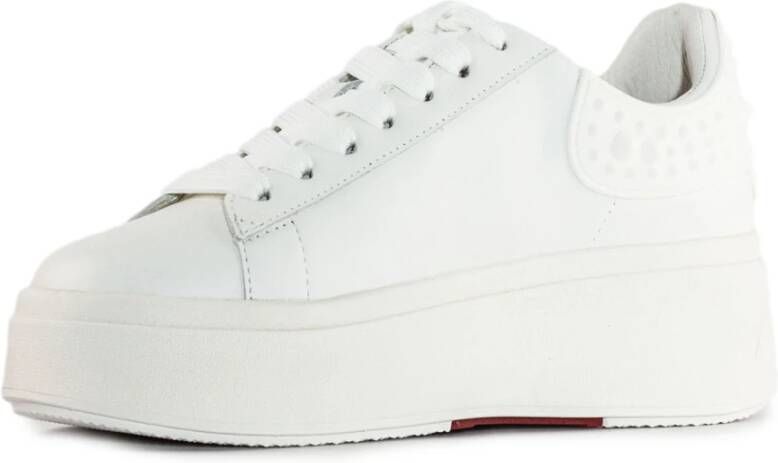 Ash Witte Leren Sneakers met Studs White Dames