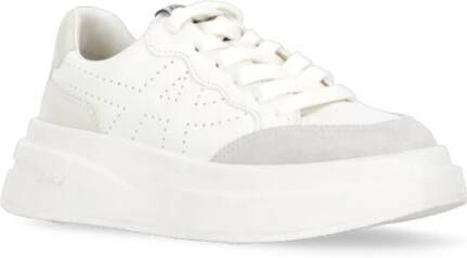 Ash Witte Leren Sneakers Ronde Neus White Dames