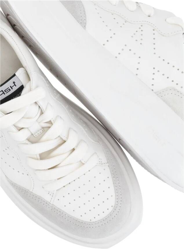 Ash Witte Leren Sneakers Ronde Neus White Dames