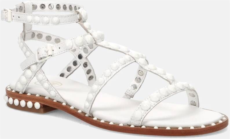 Ash Witte Steenversierde Gladiator Sandalen White Dames