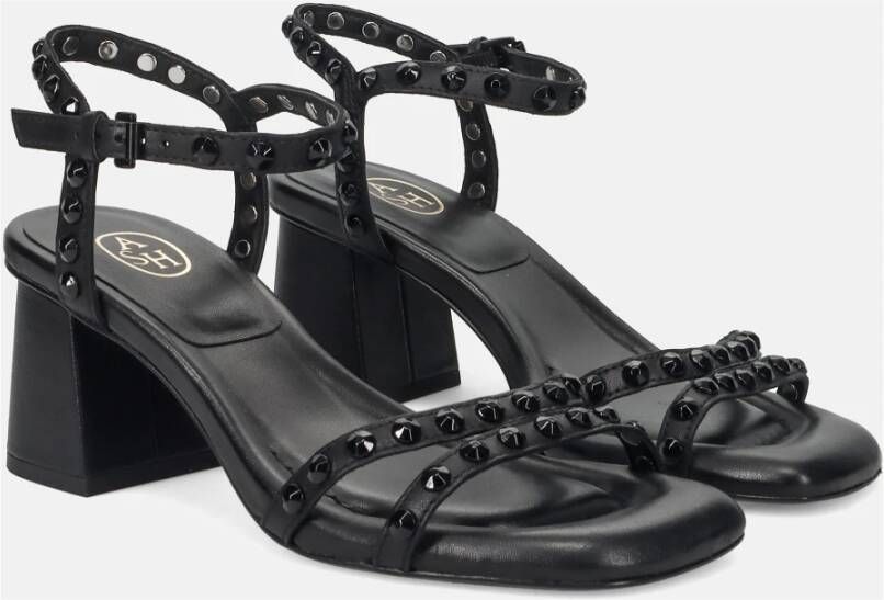 Ash Zwarte hoge hak gladiator sandalen Black Dames
