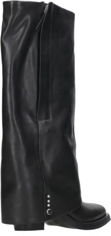 Ash Zwarte Leren Laarzen Tex Stijl Black Dames