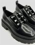 Ash Zwarte leren mocassin schoen Zwart Dames - Thumbnail 2