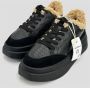 Ash Zwarte leren sneaker met bontvoering Black Dames - Thumbnail 4