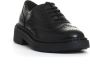 Ash Zwarte leren veterschoenen Black Dames - Thumbnail 2