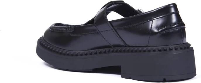 Ash Zwarte Mary Jane Leren Schoenen Black Dames