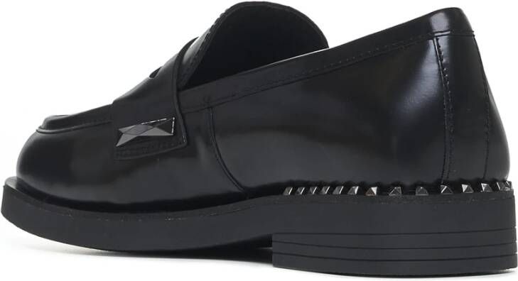 Ash Zwarte platte schoenen Black Dames