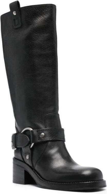 Ash Zwarte platte schoenen Black Dames