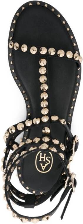 Ash Zwarte Studded Cage Sandalen Black Dames