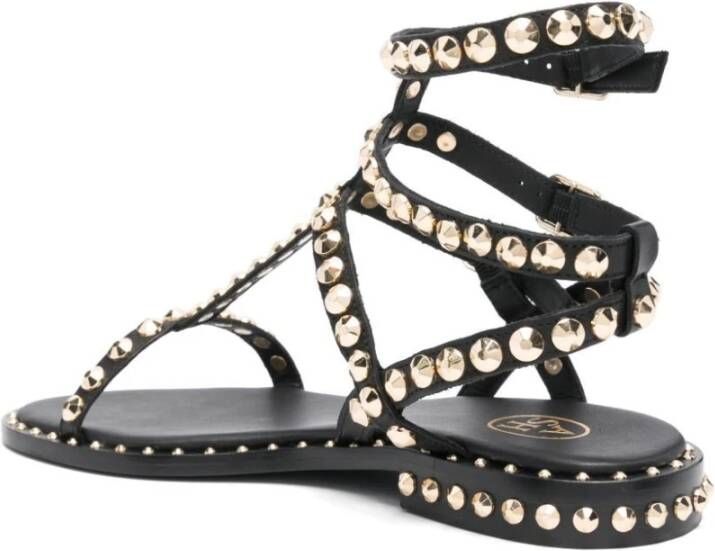 Ash Zwarte Studded Cage Sandalen Black Dames