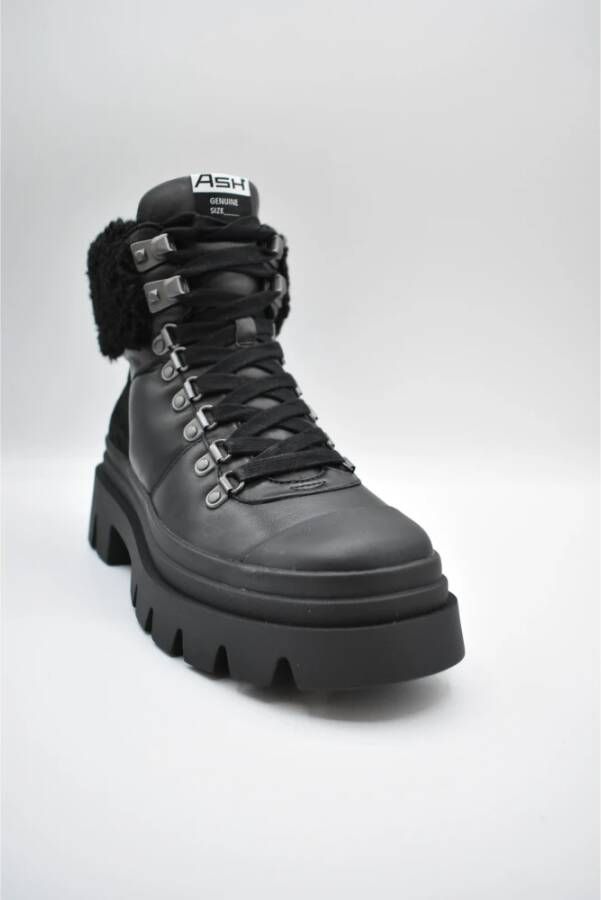 Ash Zwarte Veterschoenen Aw22 Black Dames