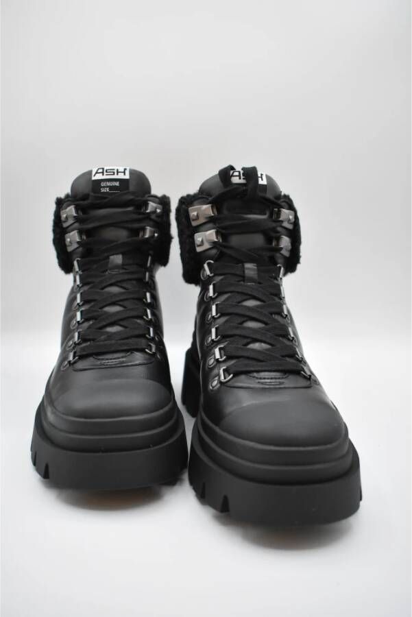 Ash Zwarte Veterschoenen Aw22 Black Dames