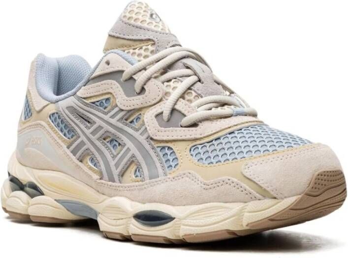 ASICS Grijze Dolfijn Sneakers Mesh Synthetisch Leer Gray Heren