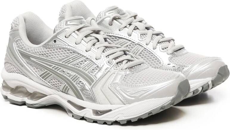 ASICS Grijze Mesh Sneakers Ronde Neus Gray Dames