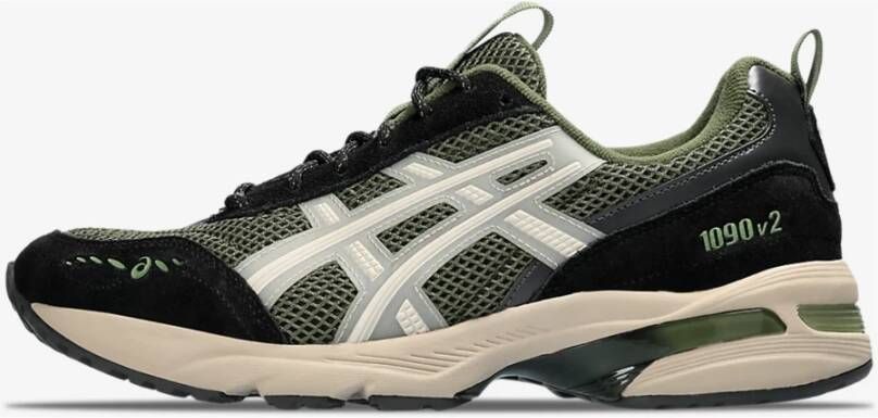 ASICS Groene Gel-1090 V2 Sneakers Zwart Heren