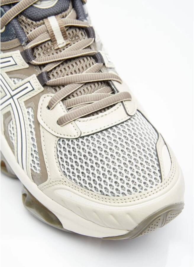 ASICS Kinetic Leren Sneakers met 3D Geometrie Beige Heren