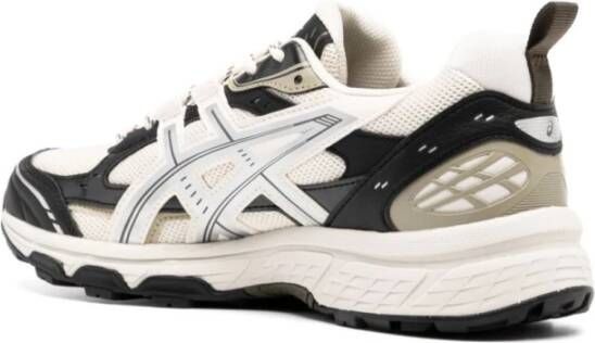 ASICS Mesh Sneakers met Kunstleren Details Beige Heren