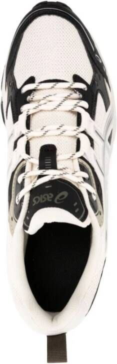 ASICS Mesh Sneakers met Kunstleren Details Beige Heren