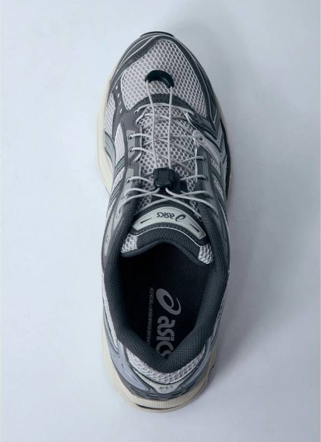 ASICS Mesh Sneakers met Metallic Finish Gray Heren