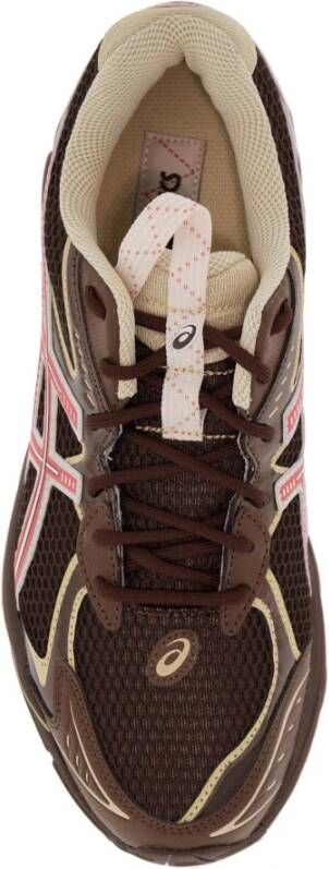 ASICS Mesh Sneakers met Multicolor Design Brown Heren