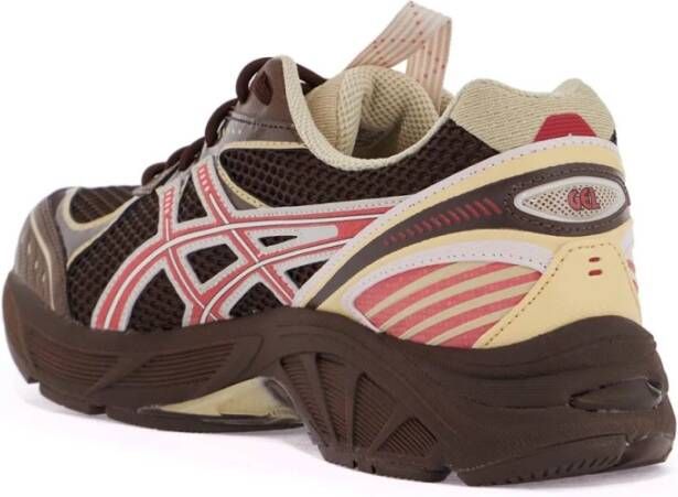 ASICS Mesh Sneakers met Multicolor Design Brown Heren