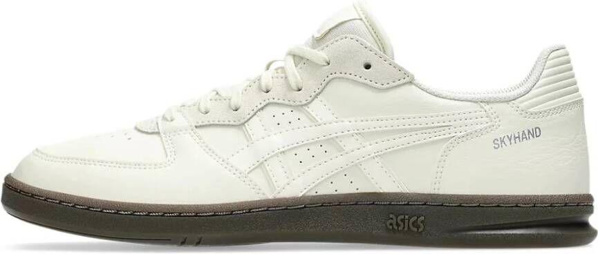 ASICS Retro Handbalsneakers Pale Oak Cream Beige Dames