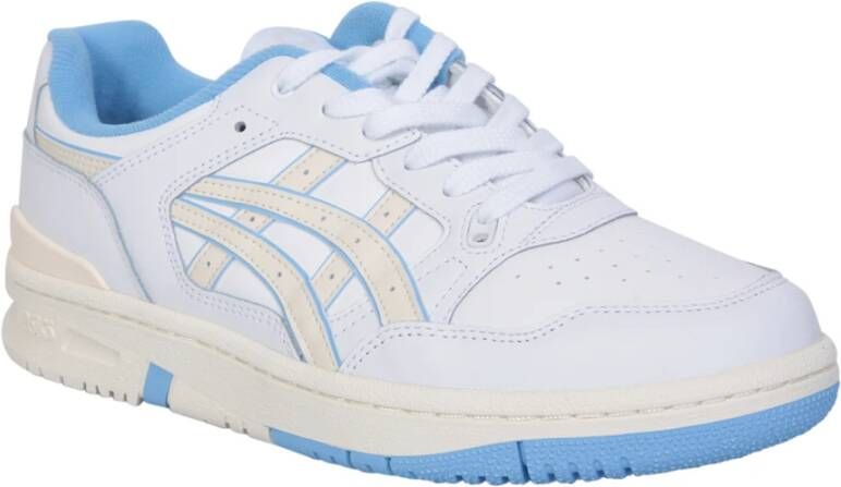 ASICS Witte Sneakers met Blauwe Accenten White Dames Schoenen