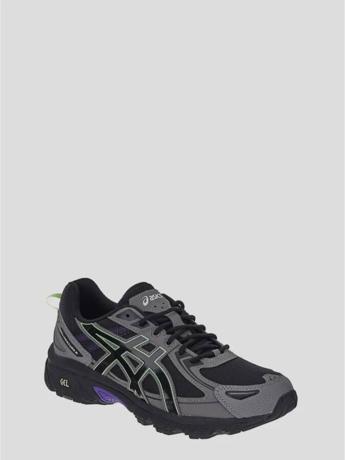 ASICS Synthetisch Leren Sneakers voor Dagelijkse Avonturen Black Unisex