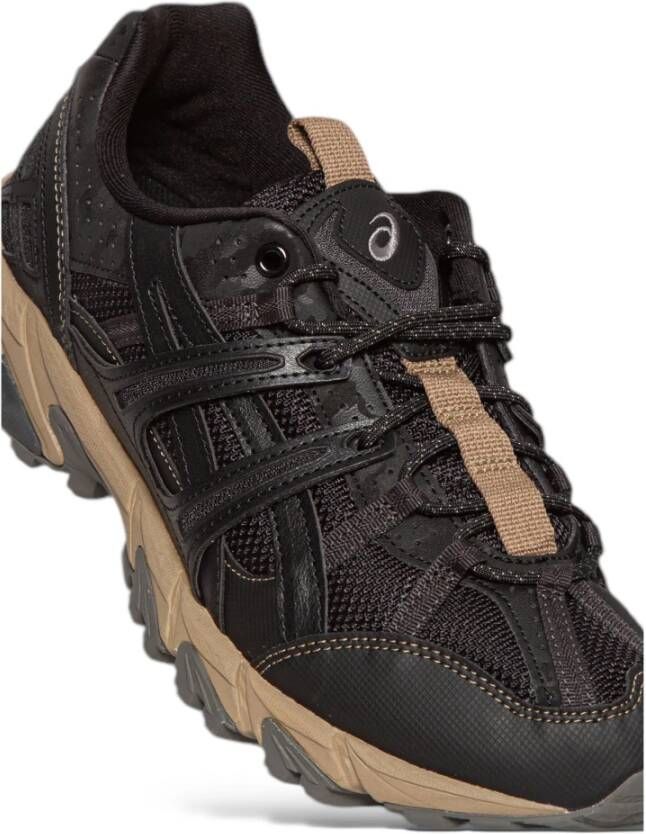 ASICS Zwarte Sneakers in Zwart Peper Black Heren