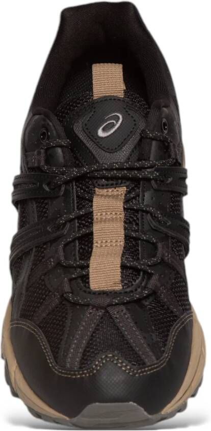 ASICS Zwarte Sneakers in Zwart Peper Black Heren