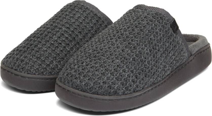 Aspact Gebreide Antraciet Pantoffels Trendy Design Gray Heren