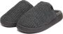 Aspact Gebreide Antraciet Pantoffels Trendy Design Gray Heren - Thumbnail 2