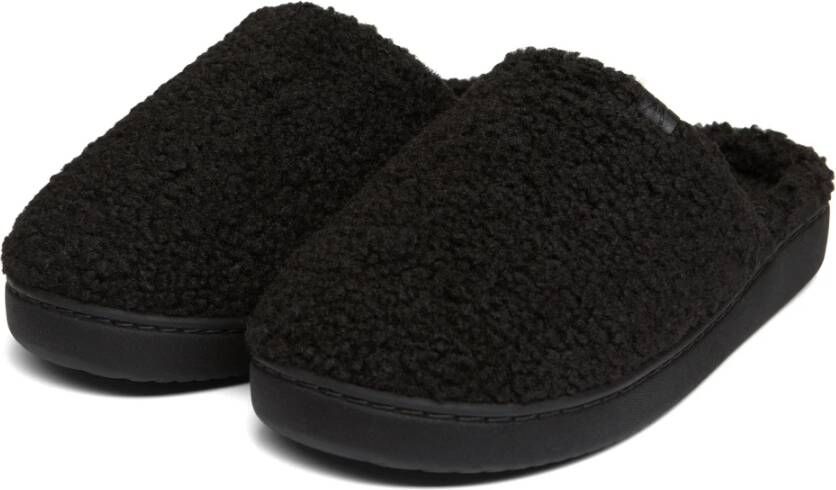 Aspact Teddy Black Pantoffels Trendy Design Black Heren