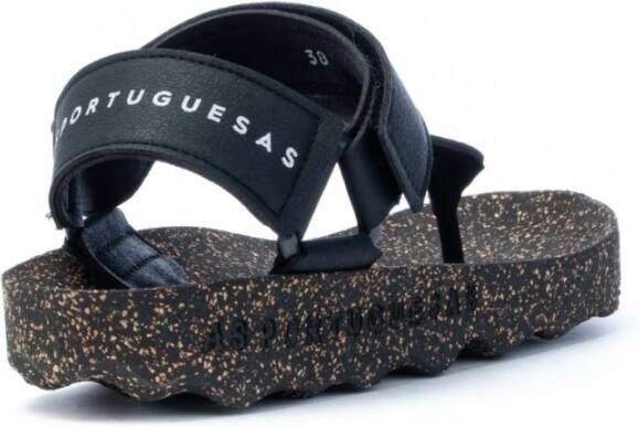 Asportuguesas Flat Sandals Zwart Dames