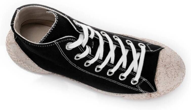 Asportuguesas Hoge sneakers zwarte textielmateriaal Black Dames