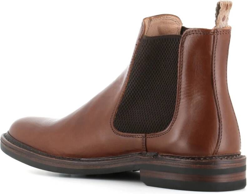 Astorflex Bruin Leren Chelsea Platte Schoenen Brown Heren