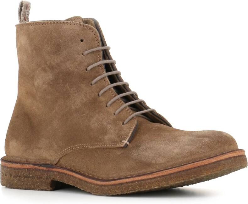 Astorflex Taupe Suède Leren Enkellaarzen Beige Heren