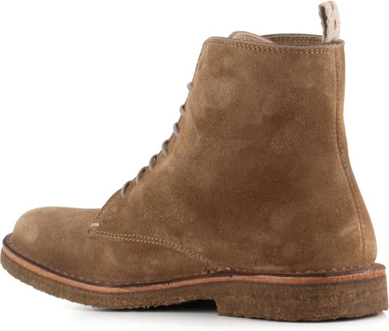 Astorflex Taupe Suède Leren Enkellaarzen Beige Heren