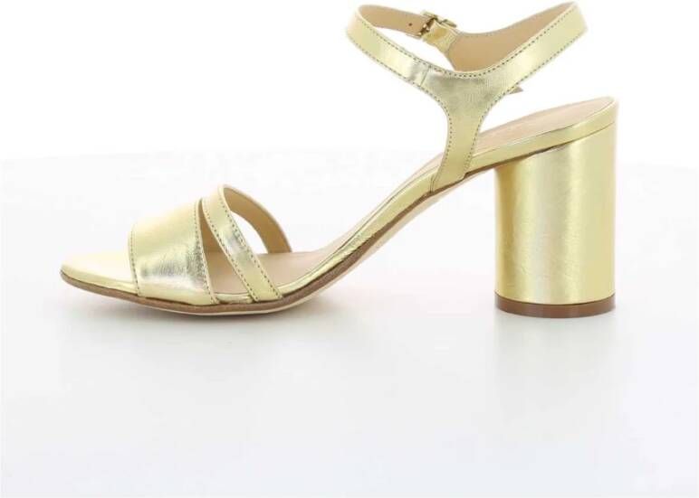 Atelier Content Gouden Hoge Hak Sandalen Vrouwen Yellow Dames