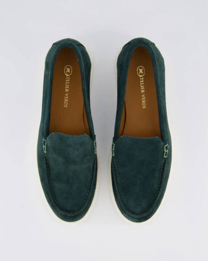 Atelier Verdi Groene Loafer Schoenen voor Vrouwen Green Dames